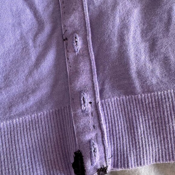 Banana Republic merino wool crewneck in periwinkle - altered - sz XS/S - Picture 9 of 10